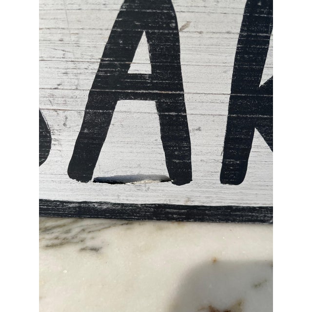 Rustic Mid 20th Century Original Magnolia Bakery Sign For Sale - Image 3 of 18