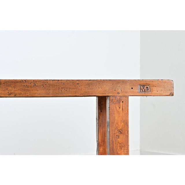 Late 19th Century French 19th Century Oak & Beech Artisan's Workbench For Sale - Image 5 of 12