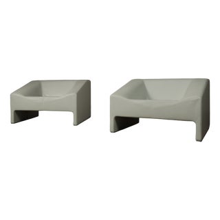 Leather Armchairs Malmö by Patricia Urquiola for Moroso, 2002, Set of 2 For Sale