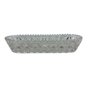 Mid 20th Century Imperial Glass Candlewick Pickle Dish