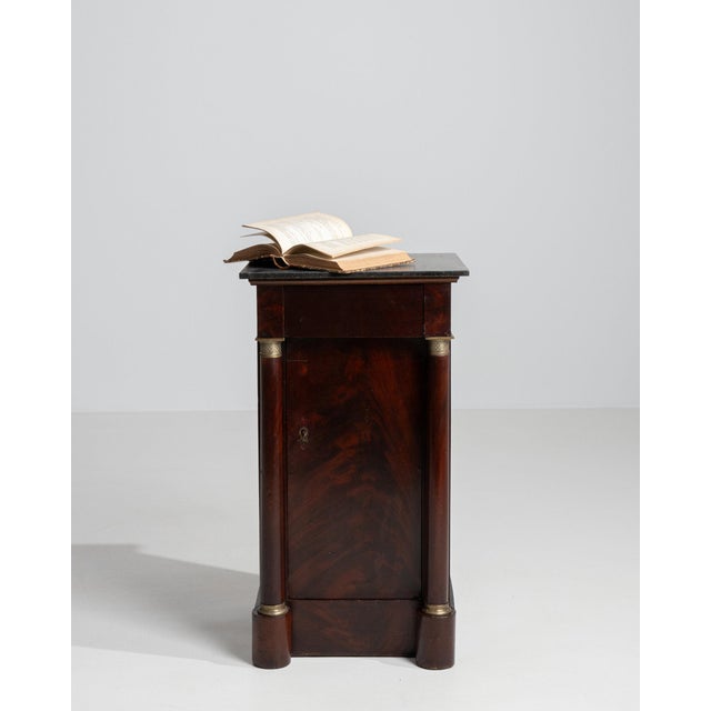 1820-1829 France Rich Mahogany Mahogany Pedestal Cabinet For Sale In Greensboro - Image 6 of 11