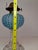 Victorian Late 19th Century Rare Thuro Collection Sheldon Swirl Opalescent Kerosene Oil Lamp Blue Reverse For Sale - Image 3 of 18