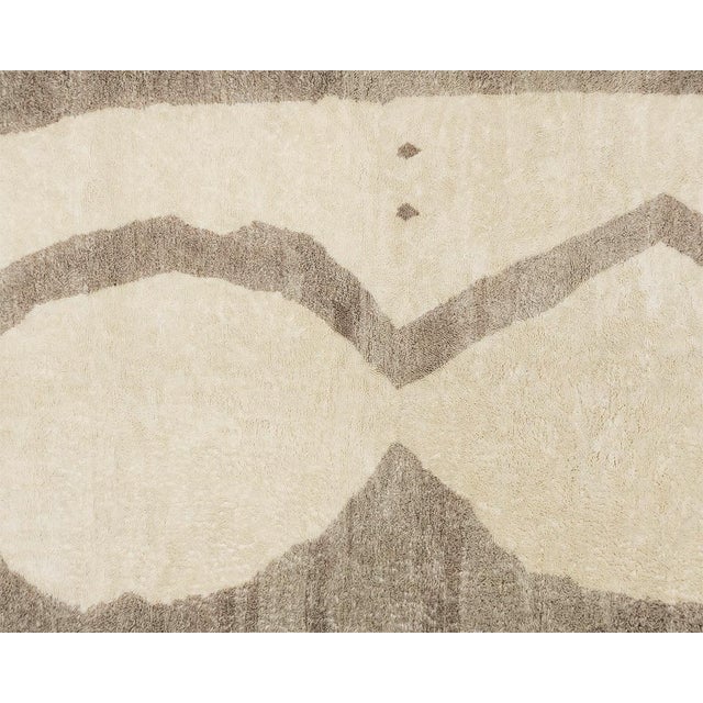 Hand-Knotted Wool Premium Rug by Azele Studio For Sale - Image 6 of 12