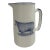 Vintage White Jug / Pitcher With a Sheep on Both Sides With Blue Trim From England For Sale