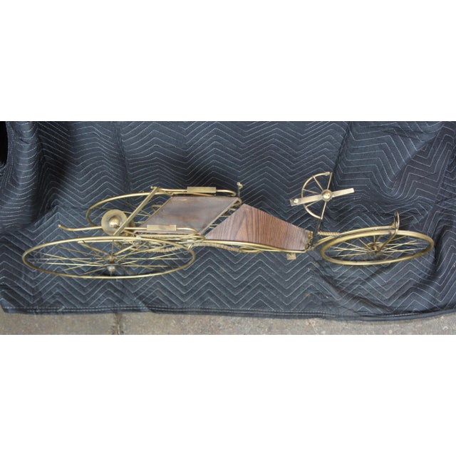 1986 Curtis Jere Karl Benz Mercedes Brass Bicycle Sculpture Mid Century Modern For Sale - Image 4 of 11