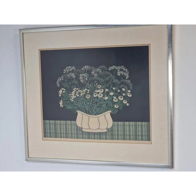 Forest Green Vintage Jan Balet, Umkraut 12/300 1970s, Paper, Framed For Sale - Image 8 of 10