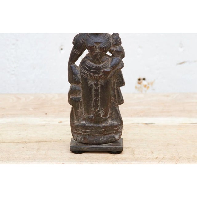 Antique Indian Carved Altar Figure For Sale - Image 4 of 11