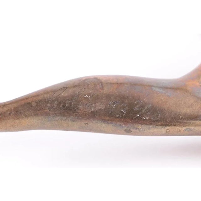 Original Vintage 20th C. Signed Ltd. Edition (2/10) Colin Webster-Watson Bronze Sculpture of an Acrobat, 1993 For Sale - Image 4 of 8