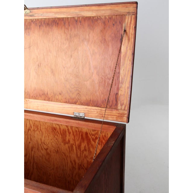 Vintage Industrial Wooden Crate For Sale - Image 4 of 12