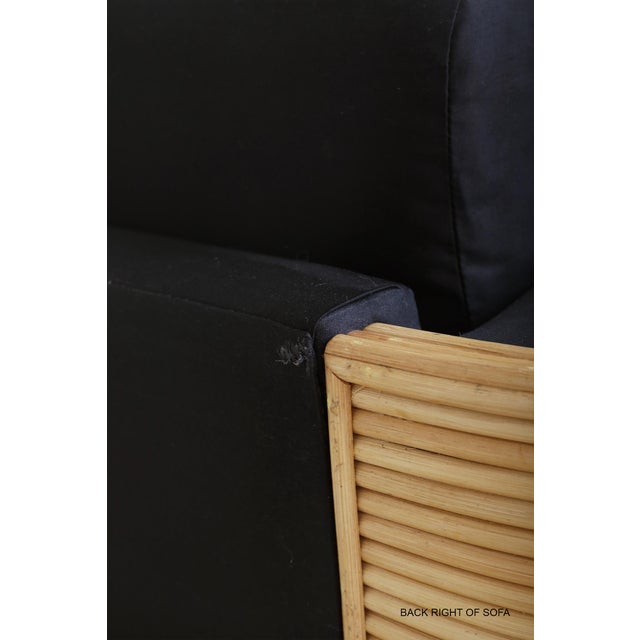 Late 20th Century Pencil Reed Three Seat Sofa For Sale - Image 11 of 16