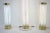 Glass & Brass Floor Lamps from Kamenicky Senov, 1960s, Set of 3 For Sale - Image 4 of 10