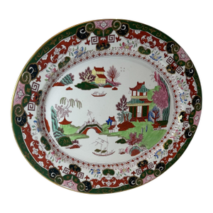 Mid 19th Century English Chinoiserie Serving Platter