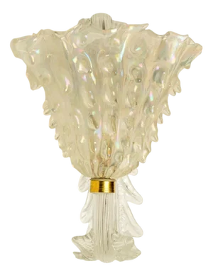 Wall Sconces with Glass Shades from Seguso, 1935