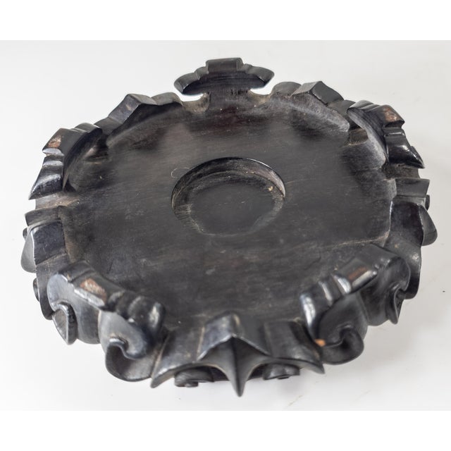 19th Century Chinese Carved Hongmu Rosewood Display Stand Base For Sale - Image 14 of 15