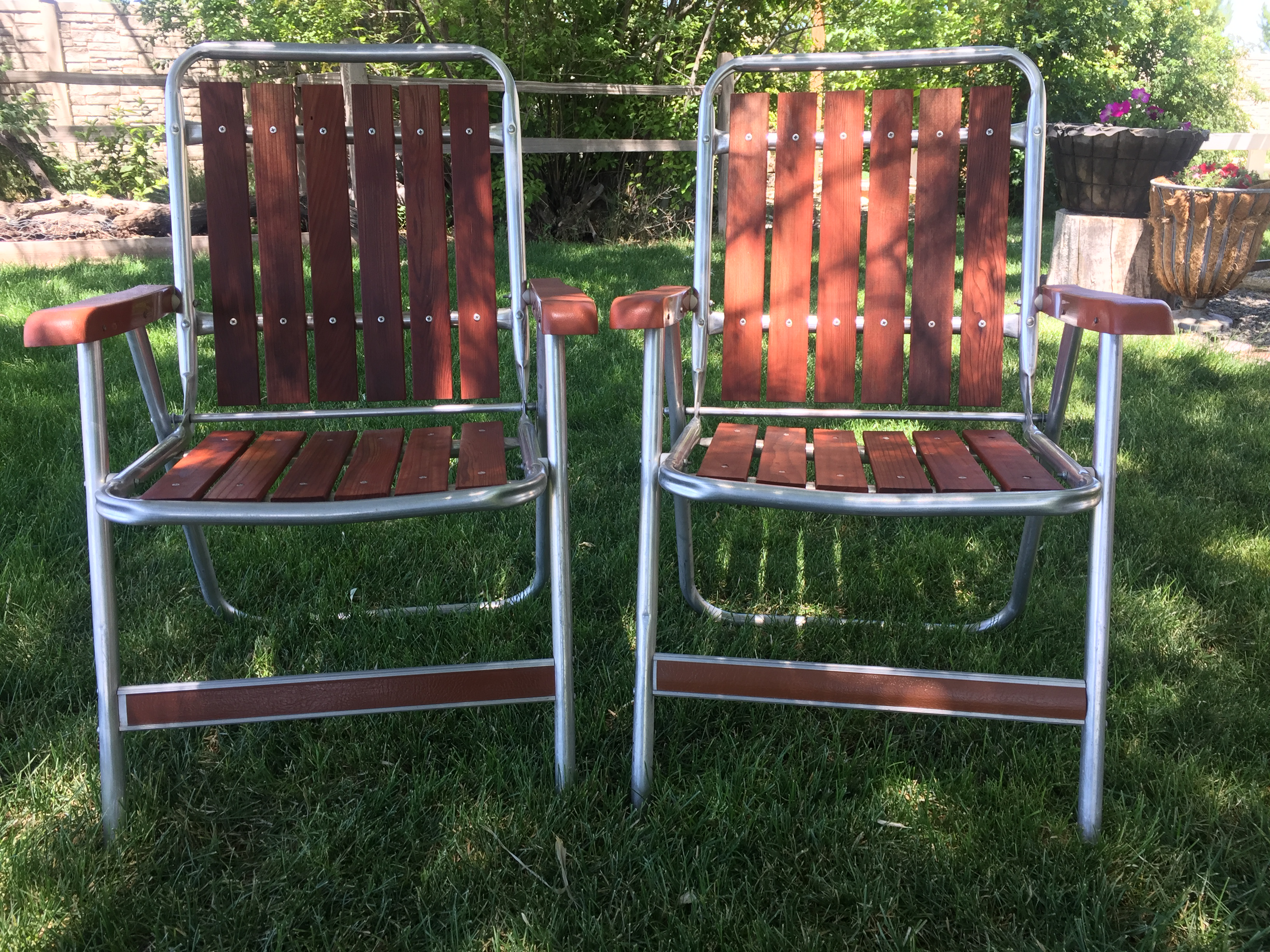 retro folding lawn chairs
