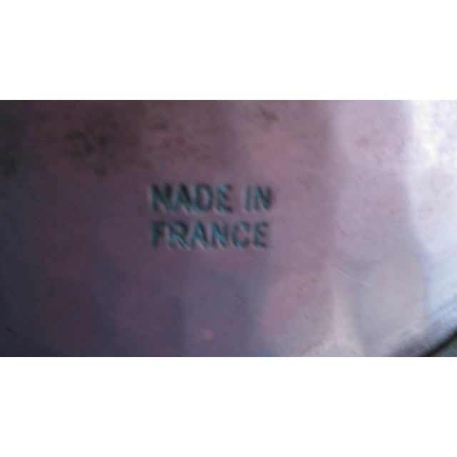 Vintage French Hammered Copper Sauce Pot With Iron Handle For Sale - Image 9 of 10