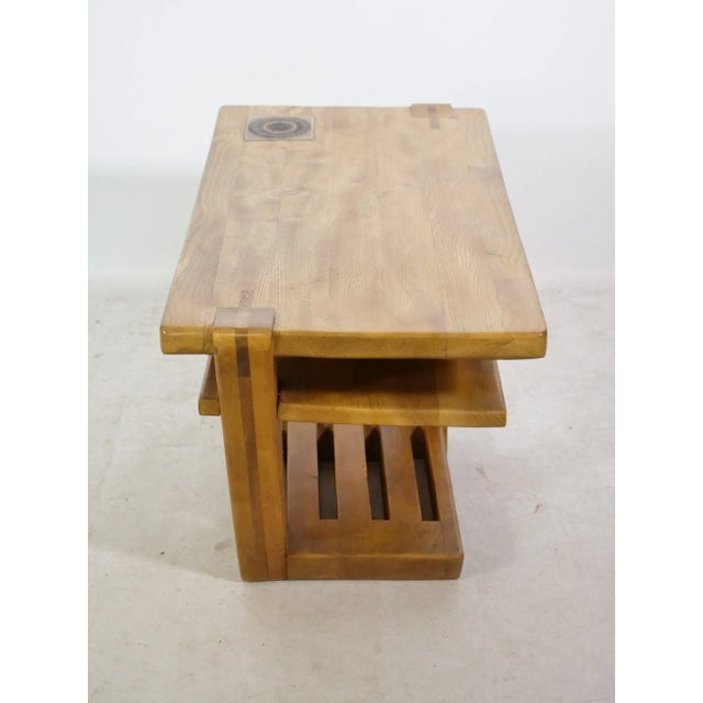 1960s Mid-Century Elm Coffee Table, Germany, 1960s For Sale - Image 5 of 7