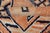 Tribal Medallion Design Vintage Turkish Runner in Orange and Navy Blue For Sale - Image 11 of 12