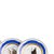 French Plates in Pink and Cobalt Blue by Pillivuyt, Set of 4 For Sale - Image 4 of 6