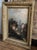 Rustic European Antique Rustic European Oil Painting For Sale - Image 3 of 5