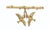 Beautiful gold plated brooch depicting a tree branch suspending a pair of love birds. Though the design appears to be from...