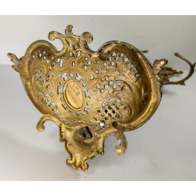 19th Century French or Austrian Bronze Rococo Revival Fireplace Tool Set For Sale - Image 16 of 18