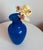 Murano Alberto Donà Blue Murano Glass Vase Ultramarine 1950s Italy For Sale - Image 4 of 7