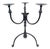 Hand Forged Iron Candelabra 19.5″ (50cm) Antique Copper Finish Wide & Conversation Friendly Tabletop Centerpiece For Sale