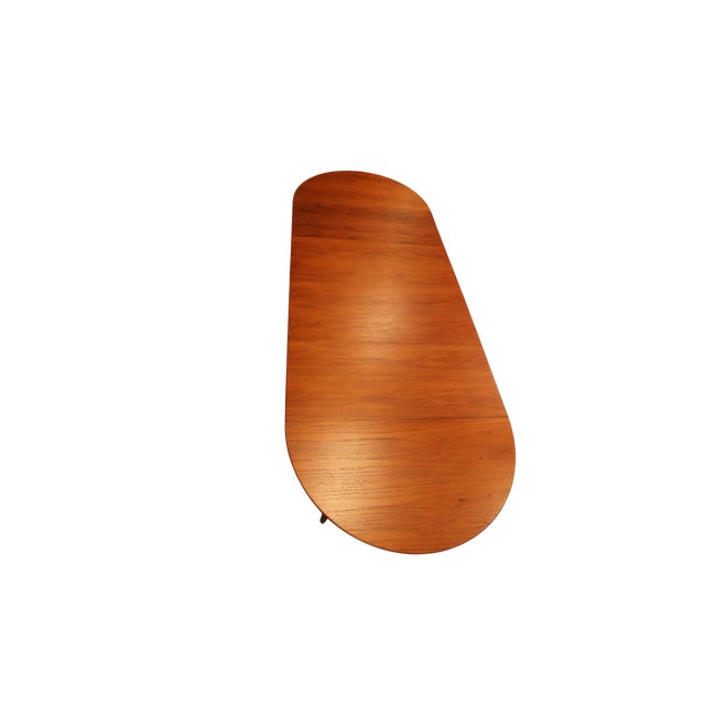 Mid-Century Modern Veneered Teak Dining Table with Extension Leaves by Henning Kjærnulf for Sorø Stolefabrik, Denmark, 1960s For Sale - Image 3 of 18