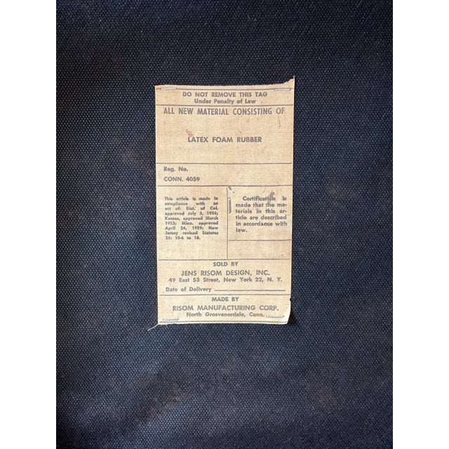 Jens Risom Jens Risom Chair, 1960s, Original Label & Markings For Sale - Image 4 of 13