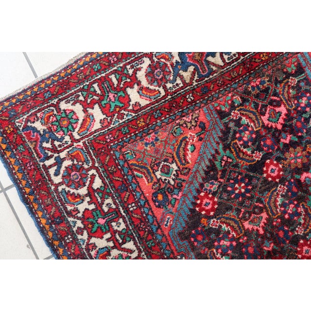1960s 1960s, Handmade Vintage Persian Malayer Rug 4.2' X 7.1' For Sale - Image 5 of 17