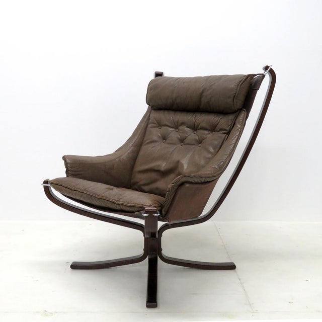Vatne Møbler Sigurd Resell Falcon Chair, 1970 For Sale - Image 4 of 10