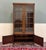 Antique English Jacobean Bookcase Bookshelf Cabinet Double Door Oak c.1930s For Sale - Image 13 of 17