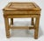 Mid 20th Century Vintage Square Scorched Bamboo Plant Stand or Riser For Sale - Image 5 of 7