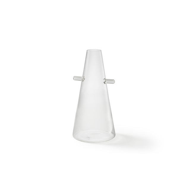 WWW Jug by Fabio Meliota for Atipico in transparent glass. Signed by Maker,Signed by Maker