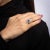 Antique Edwardian Sapphire Diamond Ring Vintage Platinum Long Plaque Jewellery size 5.5 For Sale In Los Angeles - Image 6 of 6