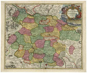 Map of Germany, 1720