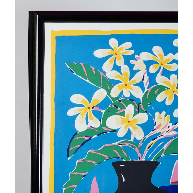 Mid 20th Century Ken Done "Frangipani" Silkscreen Print 612/665 Autographed For Sale - Image 4 of 6