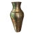 Large Vintage Brass Vase With Rope and Tassel Details For Sale