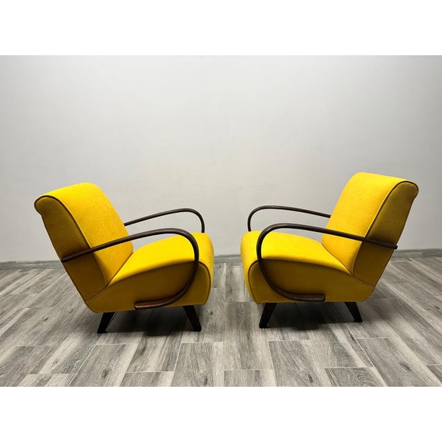 Set of Lounge Chairs by Jindrich Halabala, 1940s For Sale - Image 6 of 18