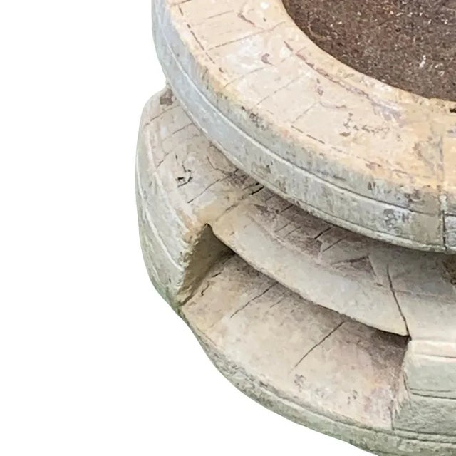 Vintage Indian Seed Extractor Candle Holder For Sale - Image 4 of 5