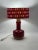 Space Age Red Glass Table Lamp, Italy, 1960s For Sale - Image 9 of 13