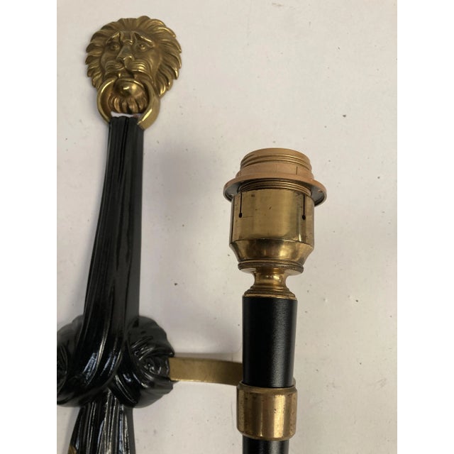 1950s Sconces from Maison Jansen, Set of 2 For Sale - Image 5 of 10