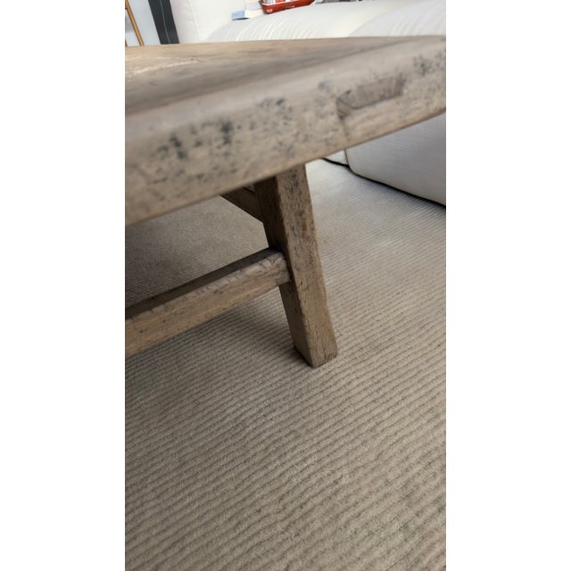 Vintage Solid Poplar Coffee Table For Sale - Image 11 of 12