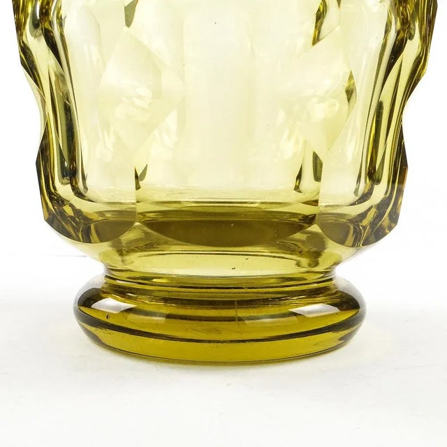 Art Deco Vase from Moser, Former Czechoslovakia, 1930s For Sale - Image 9 of 11