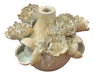 Chala Toprak Modern Flower Vase or Candlestick in Porcelain, 2023