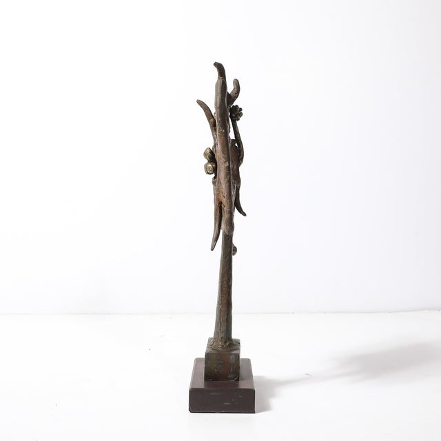 Brutalist Iron & Steel Sculpture Entitled "Reliquary" Signed Lindsey Decker For Sale - Image 11 of 17