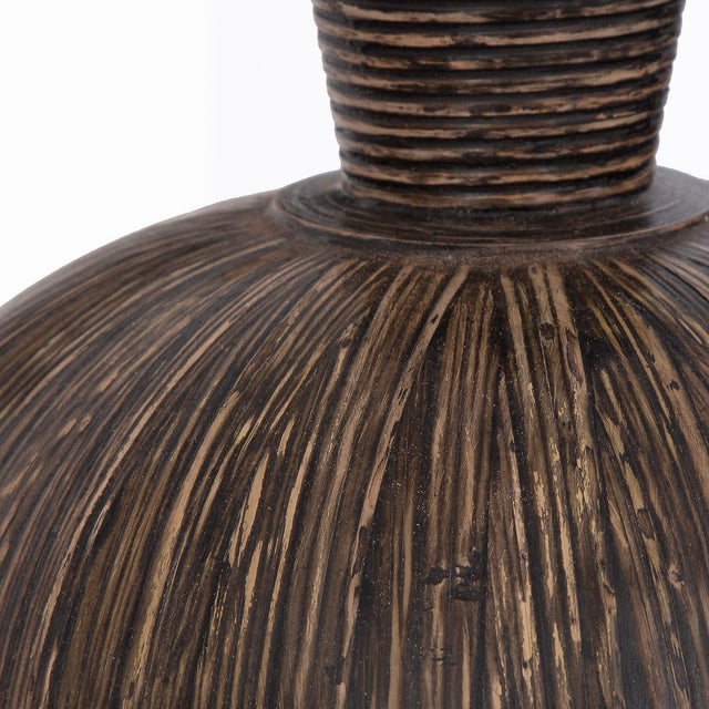 Modern Islander Black Vases S/2 For Sale - Image 3 of 3