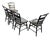 Black Vintage Set of 5 Genuine Nichols & Stone Stenciled Chairs. For Sale - Image 8 of 12