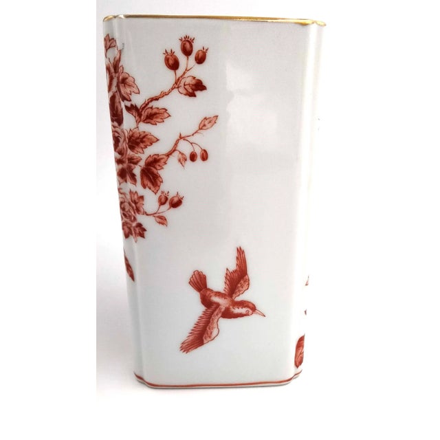 Chinoiserie Vase, Andrea by Sadek, Chinoiserie Vase Featuring Frog Fitter at Top of Vase, Vintage For Sale - Image 3 of 12